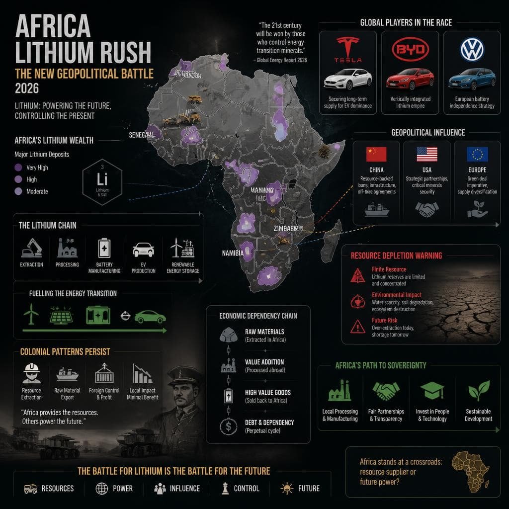 Lithium africain ruée futur ressources minières batteries électriques colonialisme géopolitique
