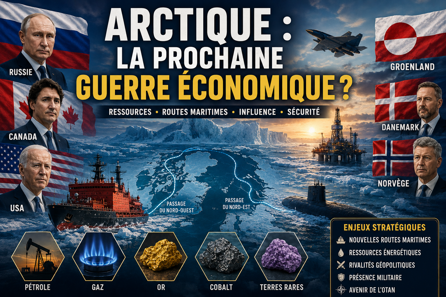 la prochaine guerre économique ? Russie, Canada, USA et Chine se disputent le Grand Nord